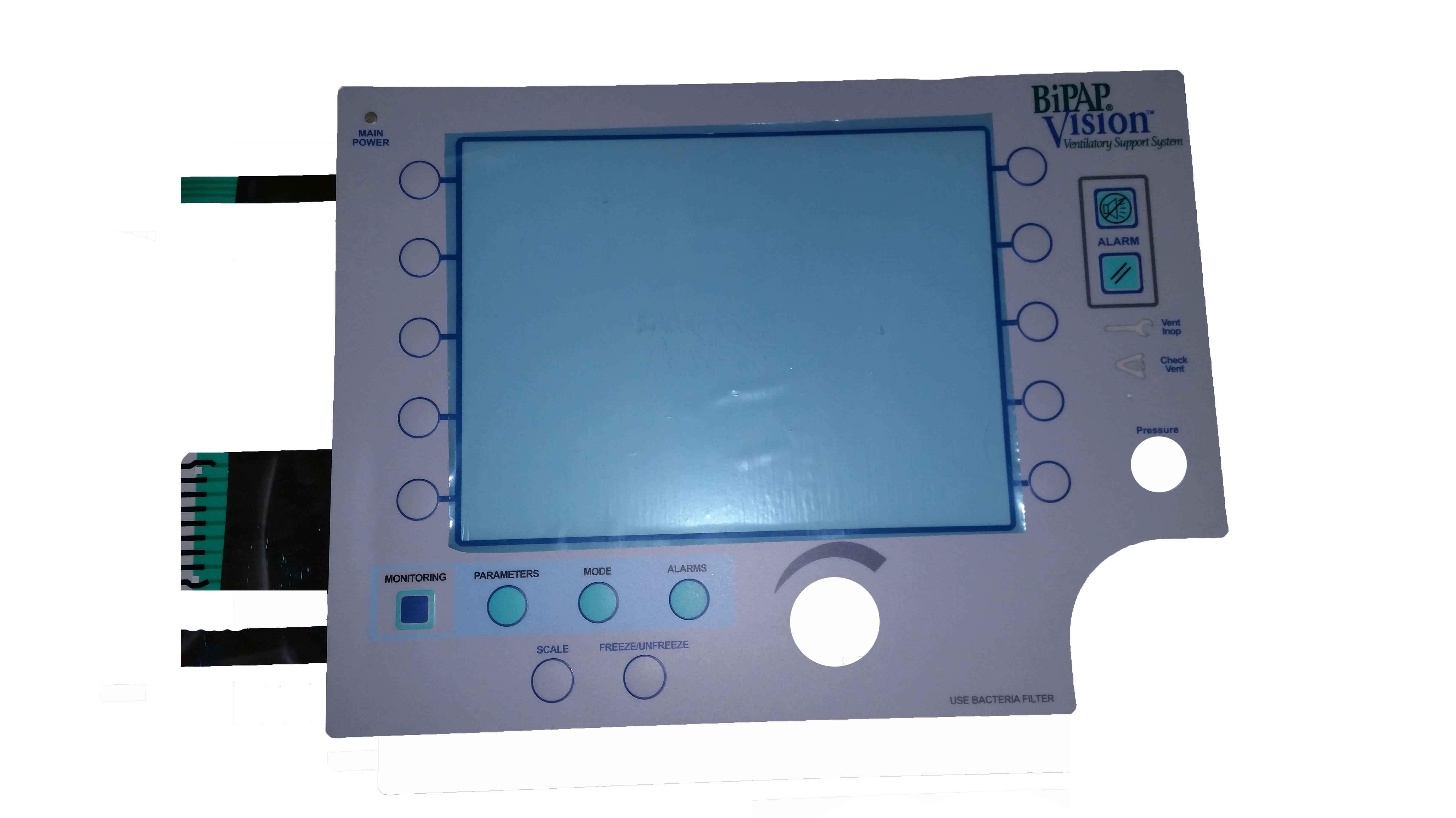 Respironics BiPap Vision Ventilator keypad touchpad - Biomedix Medical